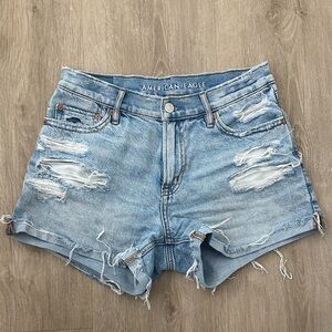 American Eagle Outfitters Ripped Blue Jean Shorts